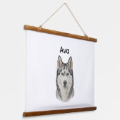 Custom Pet Portrait, Personalized Gift  吊り下げ型タペストリー (傾斜あり)