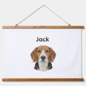 Custom Pet Portrait, Personalized Gift  吊り下げ型タペストリー (正面2)