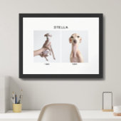 Custom Pet Portrait | Then and Now ポスター