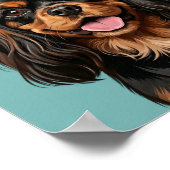 Custom Pet Portraits Using Pet Photo Personalized  ポスター (角)