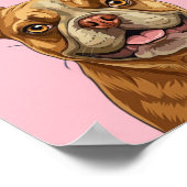 Custom Pet Portraits Using Pet Photo Personalized  ポスター (角)