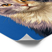 Custom Pet Portraits Using Pet Photo Personalized  ポスター (角)