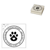 Custom Pet Shop Logo Stamp ラバースタンプ (押印)