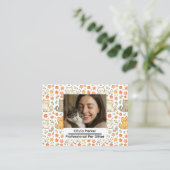 Custom Pet Sitter Business Card with Photo 名刺 (スタンド正面)
