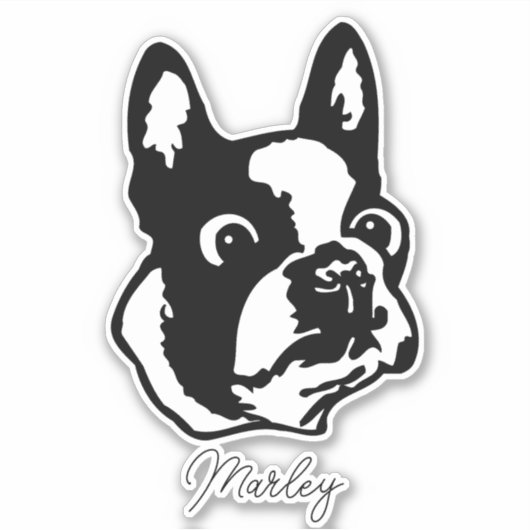 Custom Pet Sticker,Custom Dog Sticker シール (正面)
