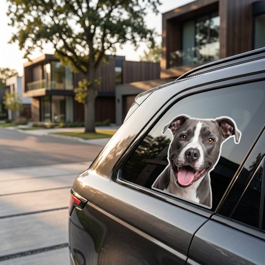 Custom Pet Sticker – Personalized Dog Photo Decal  シール