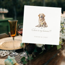 Custom Pet Wedding Cheers to my humans Cocktail