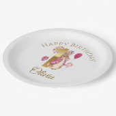 Custom Peter the Rabbit 1st Birthday ペーパープレート (アングル)