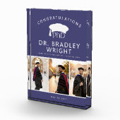 Custom PhD Doctoral Grad Hat Doctoral Graduation フォトブロック (右)