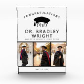 Custom PhD Doctoral Grad Hat Doctoral Graduation フォトブロック (正面)