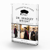 Custom PhD Doctoral Grad Hat Doctoral Graduation フォトブロック (右)