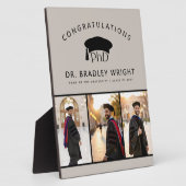 Custom PhD Doctoral Grad Hat Doctoral Graduation フォトプラーク (側面)
