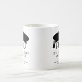 Custom PhD Doctoral Hat Doctoral Degree Graduation コーヒーマグカップ (中央)