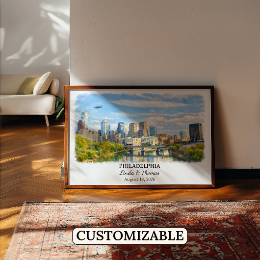Custom Philadelphia Wall Art, Pennsylvania Poster ポスター