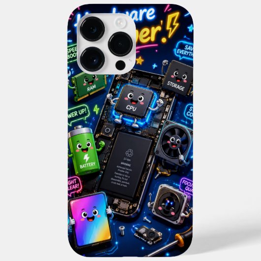 Custom Phone Case Animated Technology Case-Mate iPhoneケース (裏面)