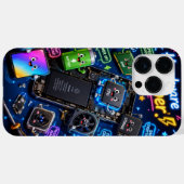 Custom Phone Case Animated Technology Case-Mate iPhoneケース (裏面 (横))