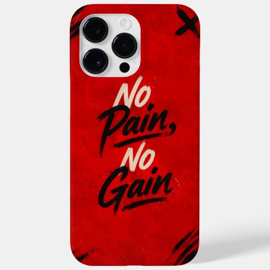 Custom Phone Case No Pain, No Gain Case-Mate iPhoneケース (裏面)