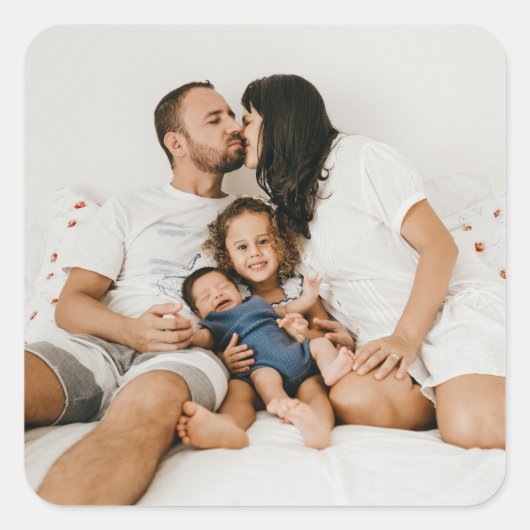 Custom Photo スクエアシール (正面)