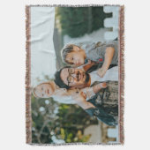 Custom Photo スローブランケット (正面縦)