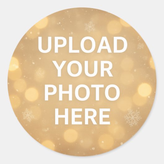Custom Photo ラウンドシール (正面)