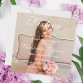 Custom photo 16th Birthday card - Personalised 招待状