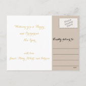 Custom Photo 2026 Calendar Christmas New Years シーズンポストカード (裏面)