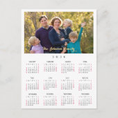 Custom Photo 2026 Calendar Christmas New Years シーズンポストカード (正面)