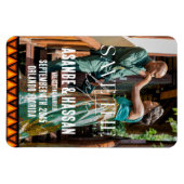 Custom Photo African Ethnic Wedding Save the Date マグネット (横)