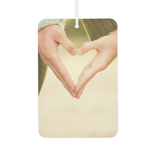 Custom Photo Air Freshener Your Love Photos カーエアーフレッシュナー (正面)
