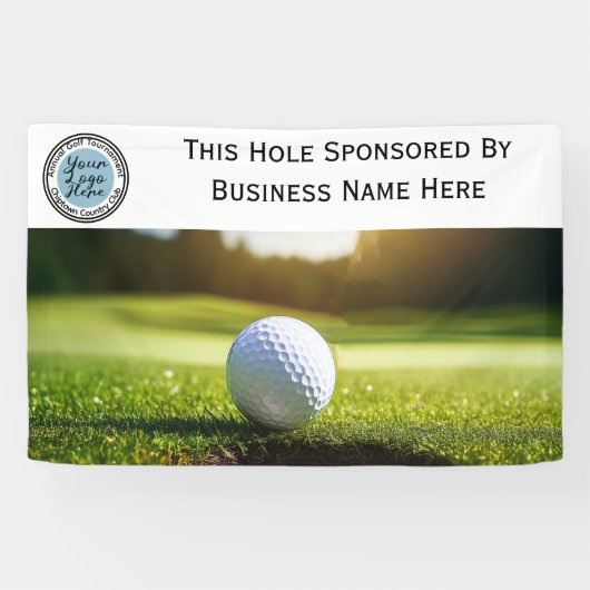 Custom Photo and Logo Golf Tournament Hole Sponsor 横断幕 (横)