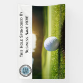 Custom Photo and Logo Golf Tournament Hole Sponsor 横断幕 (縦)