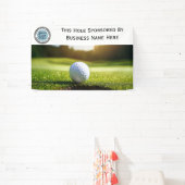 Custom Photo and Logo Golf Tournament Hole Sponsor 横断幕 (インサイチュ)