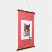 Custom Photo and Name Japanese Scroll 吊り下げ型タペストリー (傾斜あり)