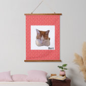 Custom Photo and Name Japanese Scroll 吊り下げ型タペストリー (寝室)