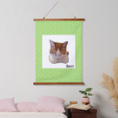 Custom Photo and Name Japanese Scroll 吊り下げ型タペストリー (寝室)