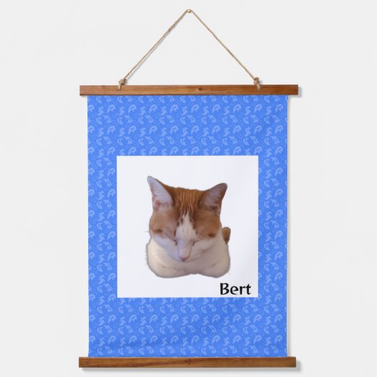 Custom Photo and Name Japanese Scroll 吊り下げ型タペストリー (正面)