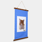 Custom Photo and Name Japanese Scroll 吊り下げ型タペストリー (傾斜あり)