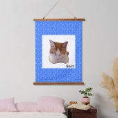 Custom Photo and Name Japanese Scroll 吊り下げ型タペストリー (寝室)