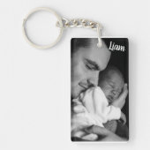 Custom photo and name keychain personalized キーホルダー (正面)