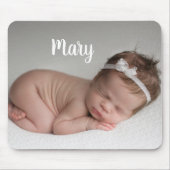 Custom photo and name mouse pad personalized マウスパッド (正面)