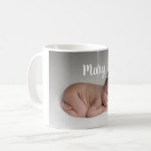 Custom photo and name mug personalized コーヒーマグカップ (正面左)