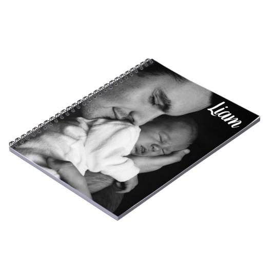 Custom photo and name notebook personalized ノートブック (左側)