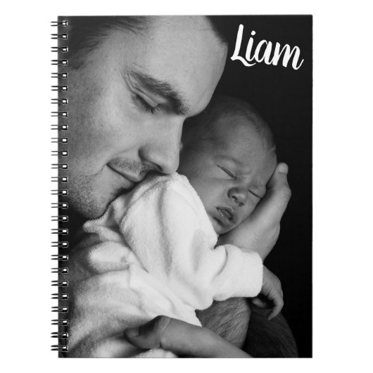 Custom photo and name notebook personalized ノートブック (正面)
