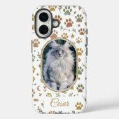 Custom Photo and Name Pet Memorial Phone Case Case-Mate iPhoneケース (裏面)