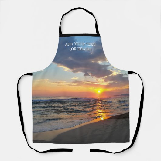 Custom Photo and Optional Text Personalized エプロン (正面)