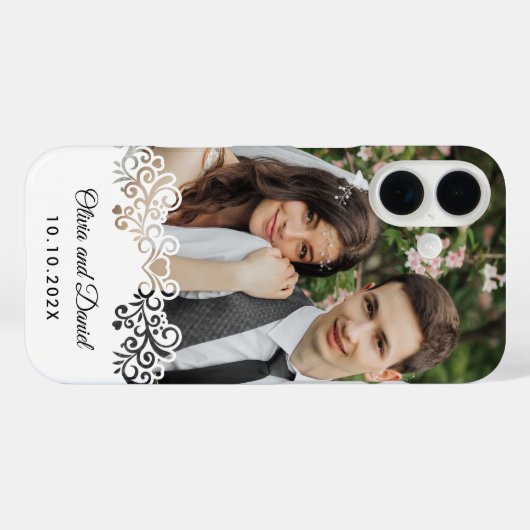 Custom Photo and Personalized Wedding Gift Case-Mate iPhoneケース (裏面 (横))
