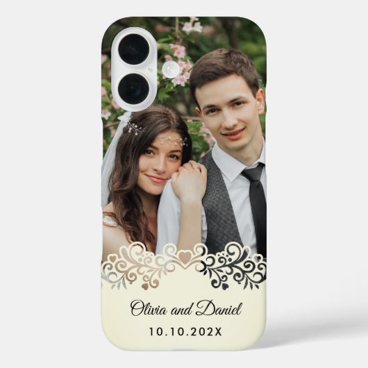 Custom Photo and Personalized Wedding Gift Case-Mate iPhoneケース (裏面)