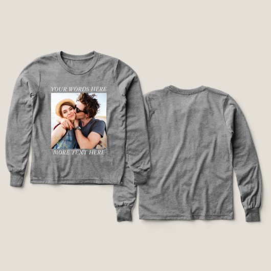 Custom Photo and Text (デザイン 正面&背面)