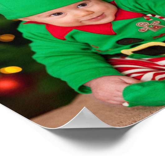 Custom photo and text ポスター (角)