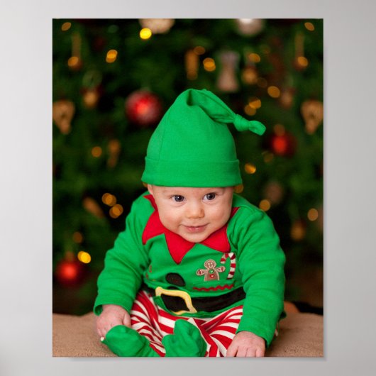 Custom photo and text ポスター (正面)